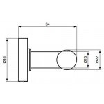 Крючок для полотенец Ideal Standard IOM двойной Крючок для полотенец Ideal Standard IOM двойной
